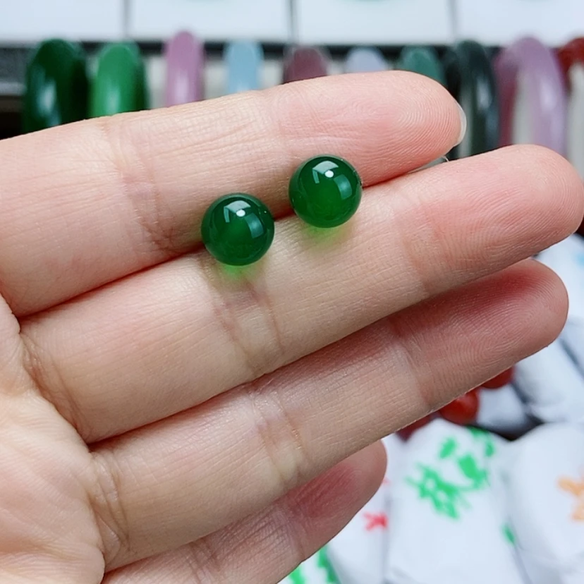 【闪购商品】玛瑙/玉髓耳钉合金