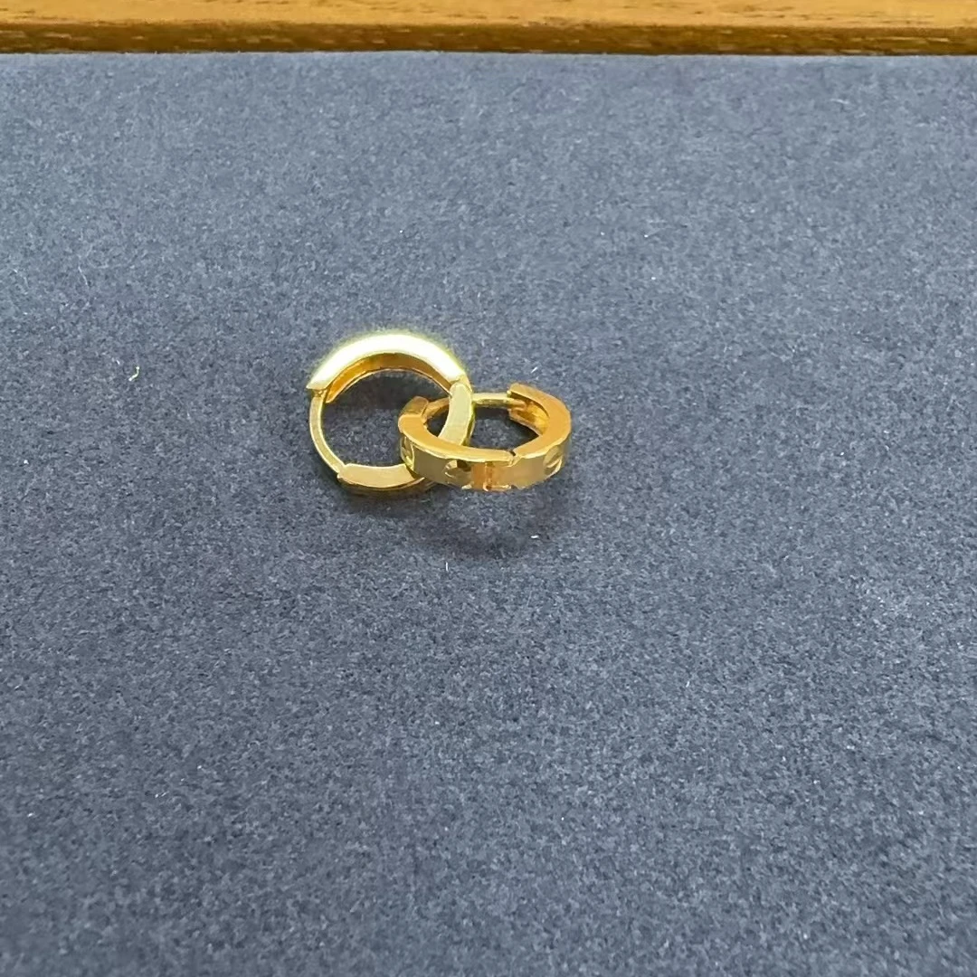 足金耳饰5G精工工艺耳扣