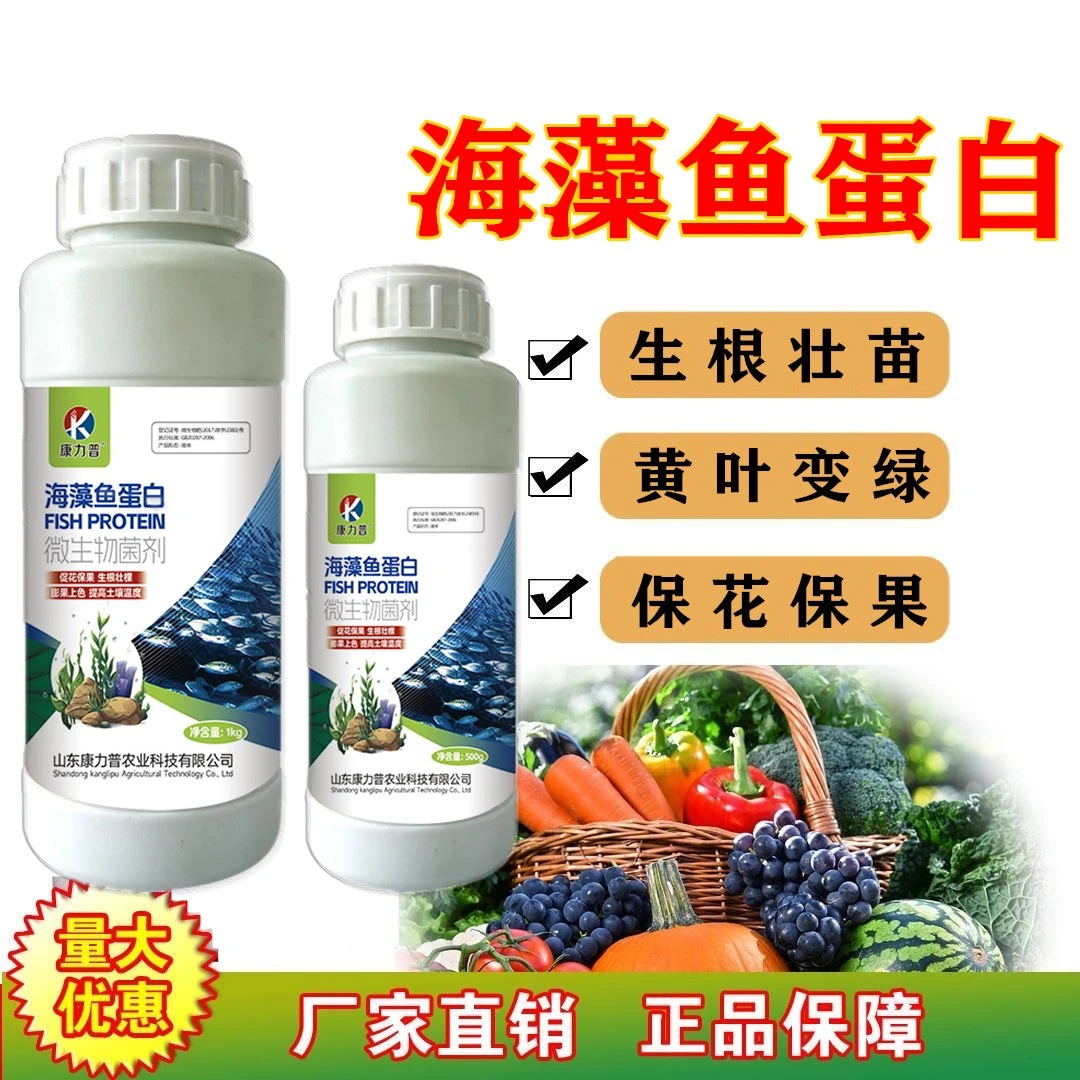 海藻鱼蛋白生根壮棵黄叶变绿调节土壤植株健壮提质增产