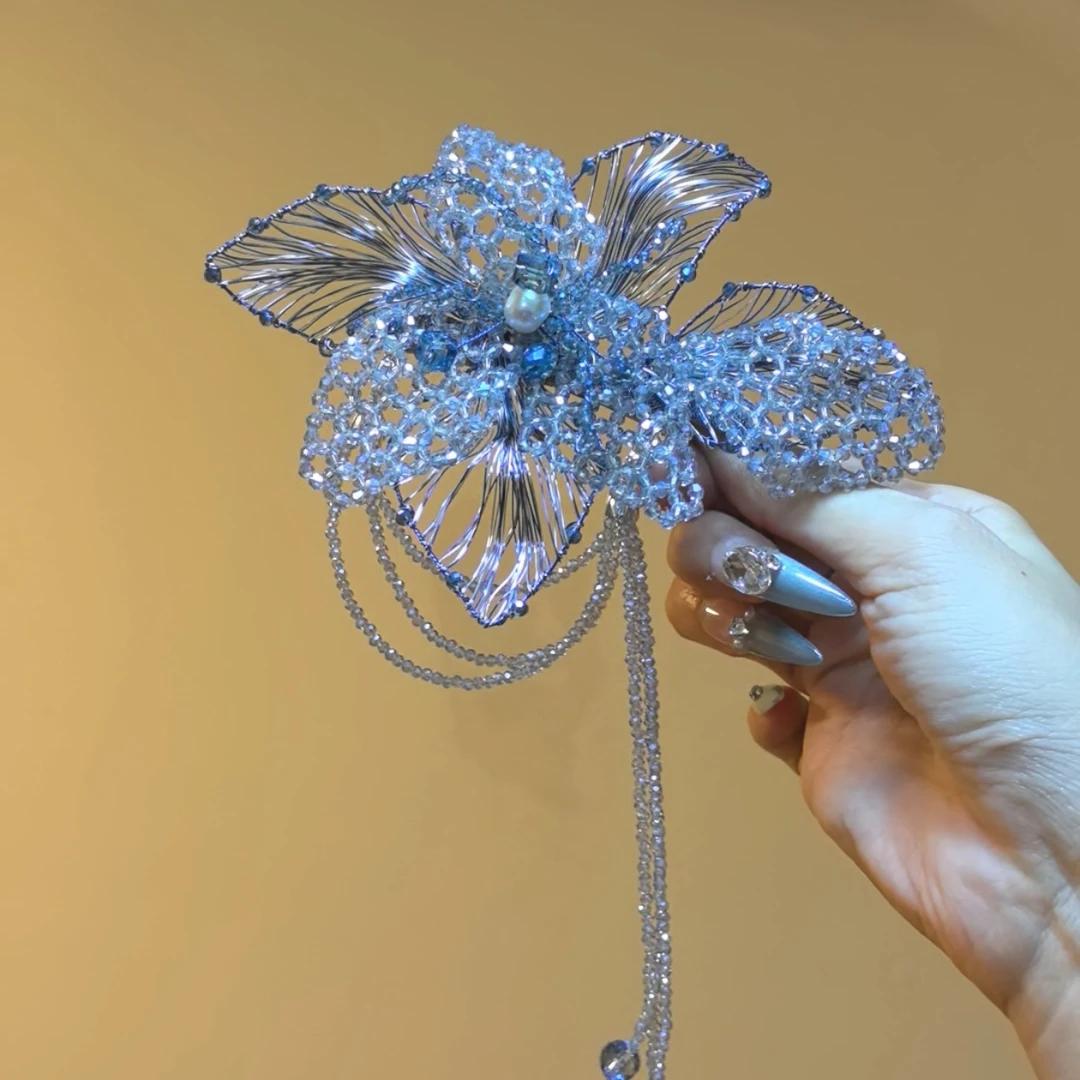 鸢尾花私人定制高奢边夹