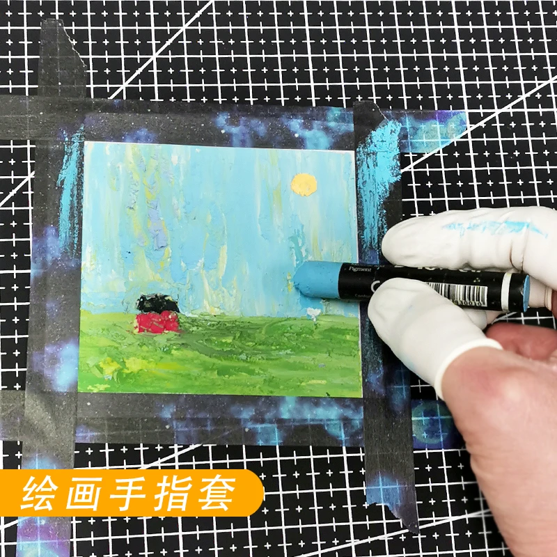 油画棒绘画手指套美术画画保护手指不蹭脏均码防污手套美术指套