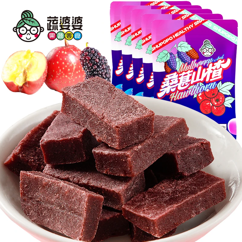 【桑葚山楂】酸甜山楂条干果甜吃山楂桑葚办公健康零食推荐