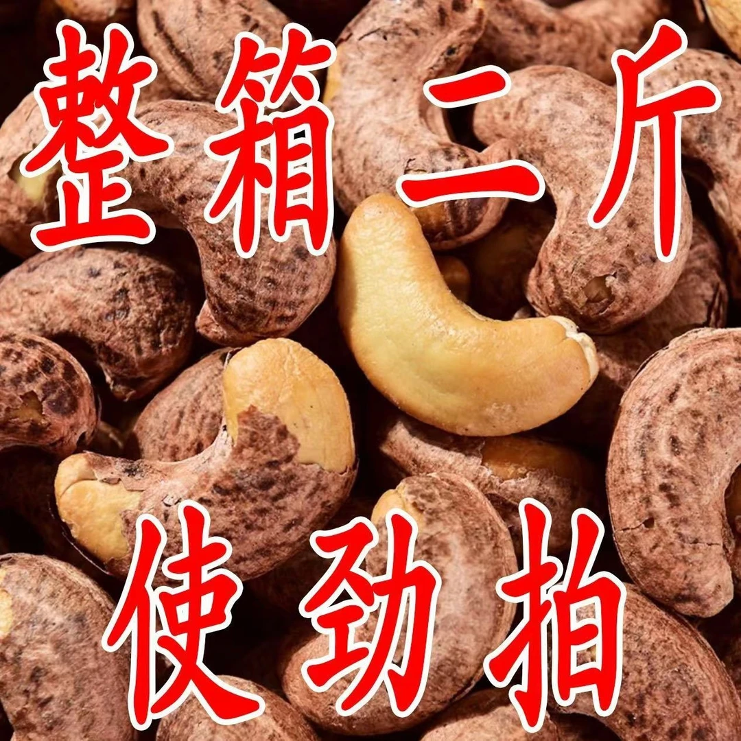 大降价】新货带皮盐腰焗果含罐大颗坚果熟大果休闲越南零食批发10g