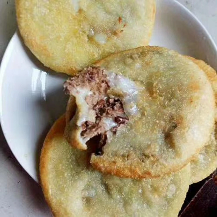 擎之源贵州豆沙粑油炸粑粑红豆咸味豆馅糍粑纯糯米手工糍粑500g