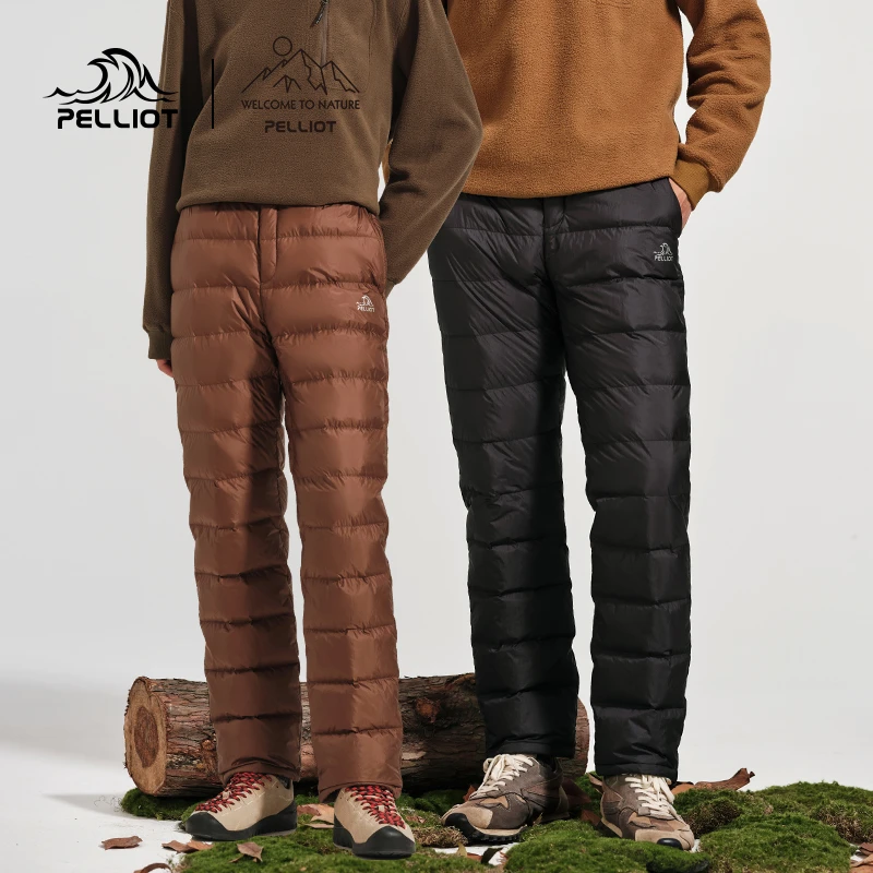 【山系】伯希和保暖羽绒裤女秋冬户外登山露营加厚防寒鹅绒长裤男