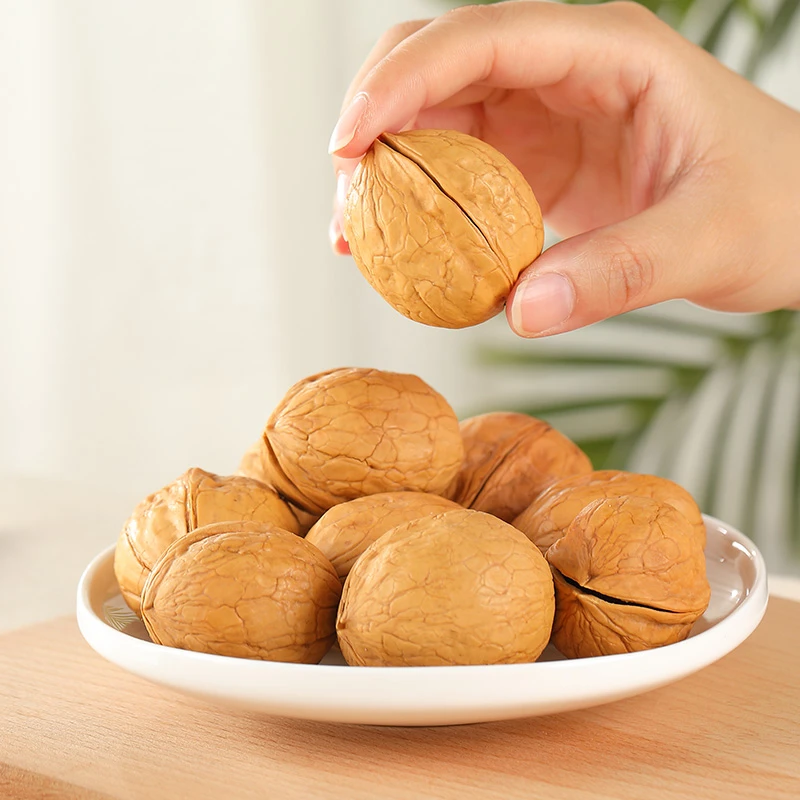 新货新疆纸皮核桃烤核桃薄壳炒熟盐焗奶香多规格250g500g零食