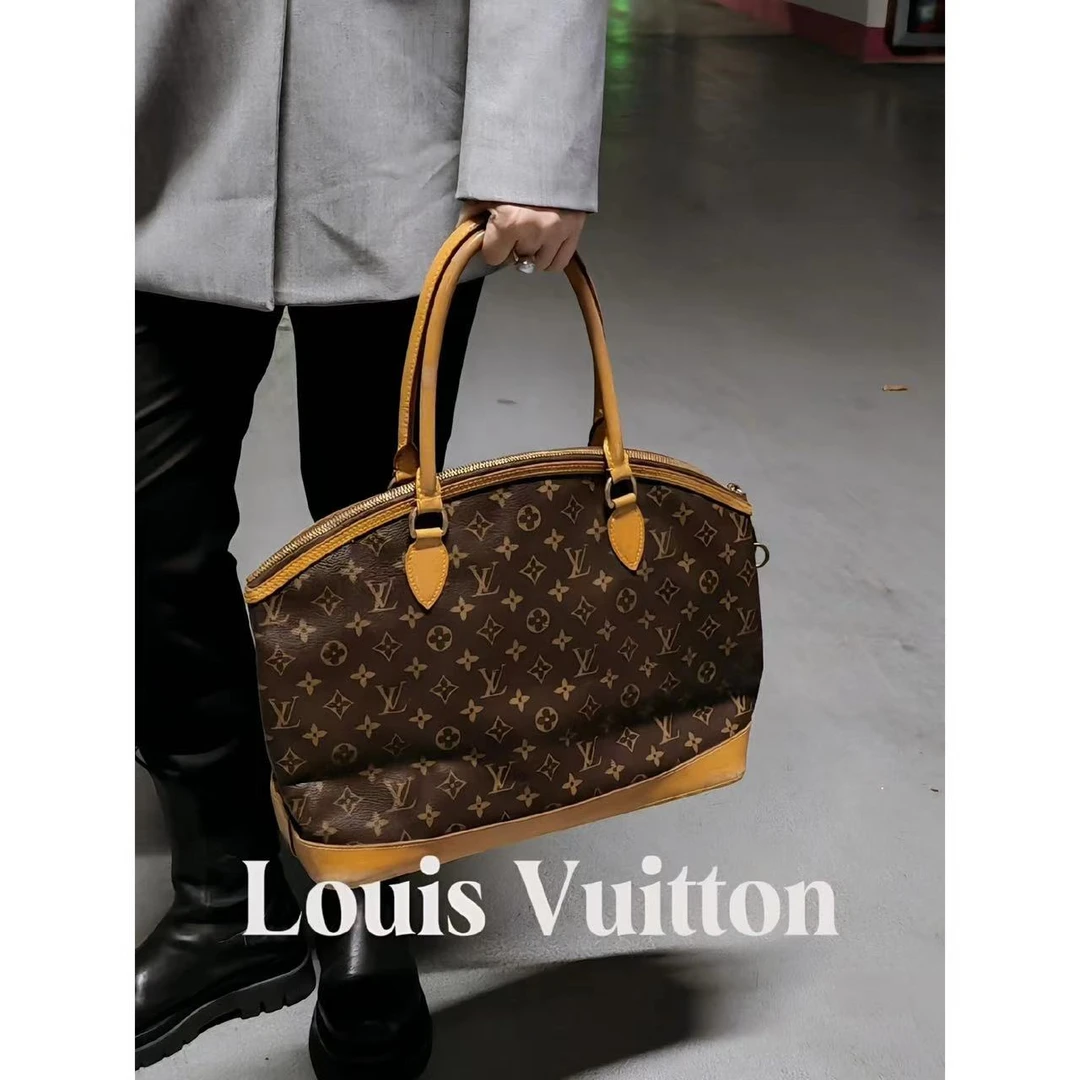 95新 LouisVuitton/路易威登 肥肥中古/lock it 手提包
