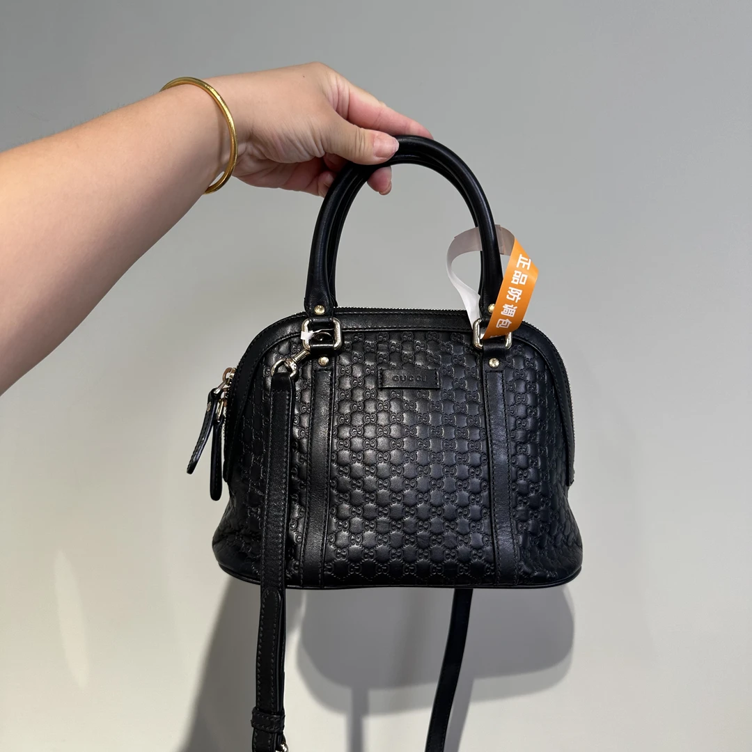 95新 GUCCI/古驰 全皮小贝壳斜挎包