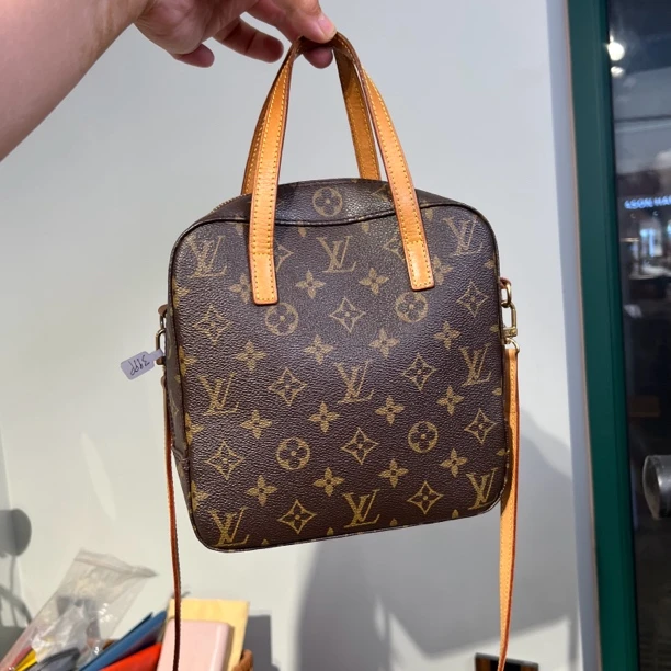 95新 LouisVuitton/路易威登 Lv苹果饭盒包老花斜挎包