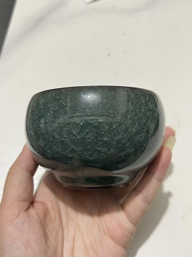 【闪购商品】墨绿色冰裂罗汉杯品茗杯茶具