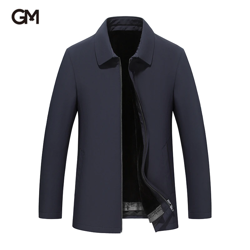 GUSS MART/戈斯迈特全身貂绒尼克服男士水貂皮草短款外套翻领夹克