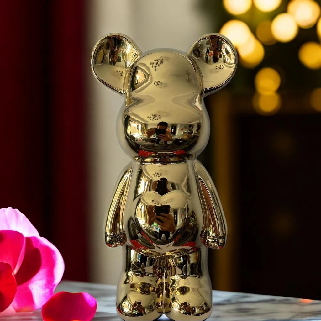 27厘米高大号暴力熊儿童存钱罐陶瓷电视柜客厅酒柜装饰品摆件潮玩