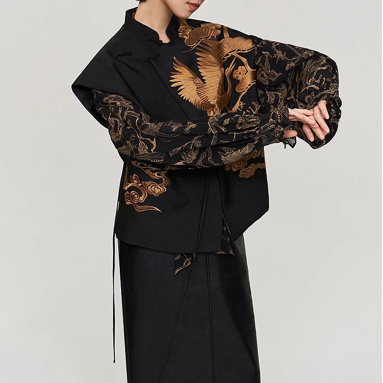 艺术印花衬衫 0402