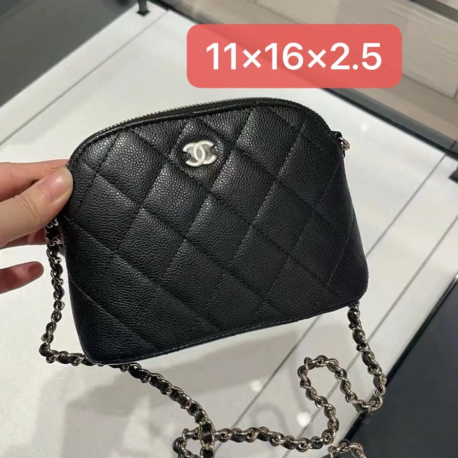 全新未使用 Chanel/香奈儿 24A 荔枝皮贝壳包公价18700