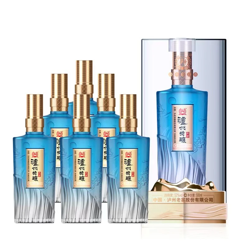 LUZHOU/泸州特酿酒共赏 52度浓香型白酒 500ml*6瓶整箱 宴请好酒