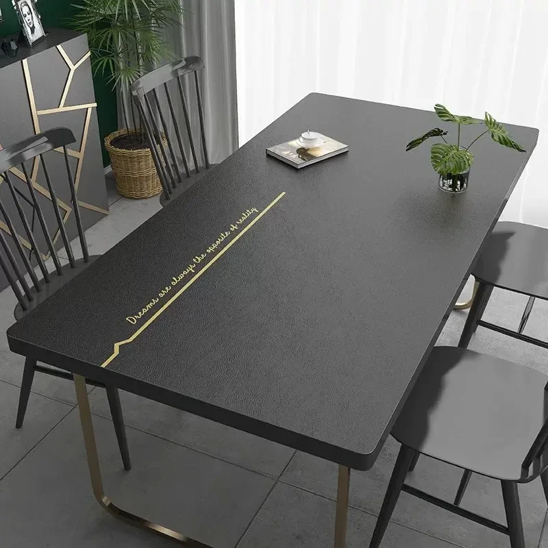 轻奢皮革桌布免洗防烫防油防水餐桌垫简约高档茶几垫子家用餐桌垫