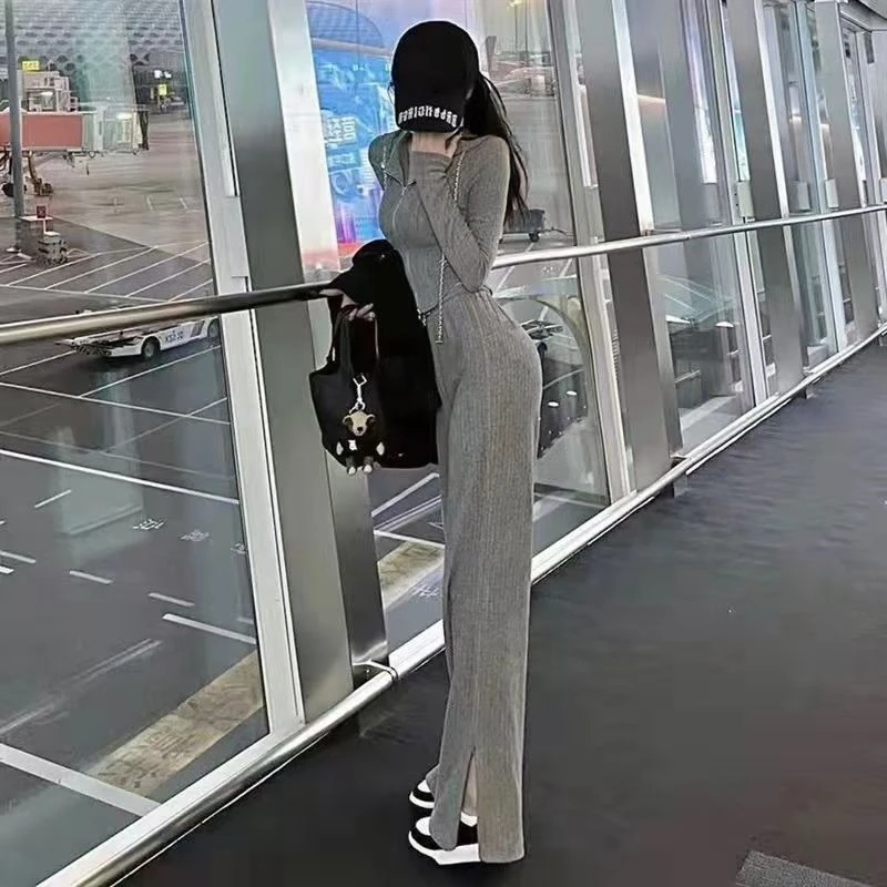 秋冬阔腿裤外套卫衣