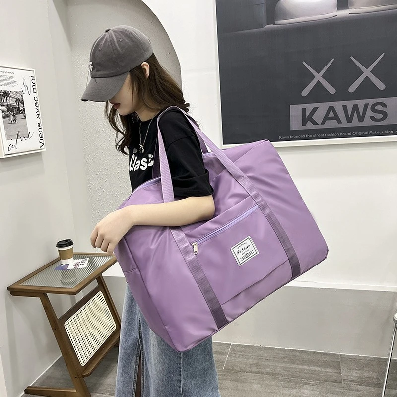 宝藏旅行好物双层旅行包户外韩版便携时尚百搭大容量休闲手提包潮