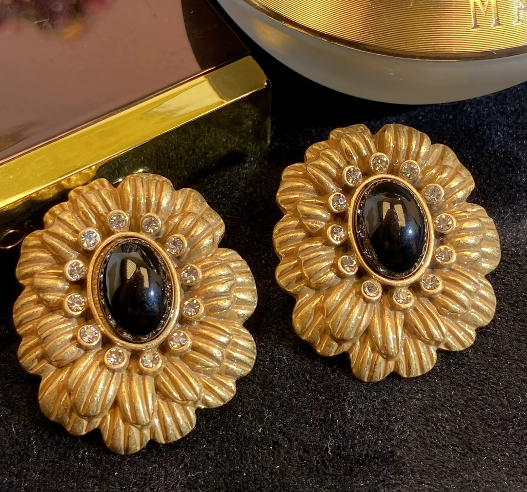 铜合金琉璃耳饰 中古特价个性耳钉