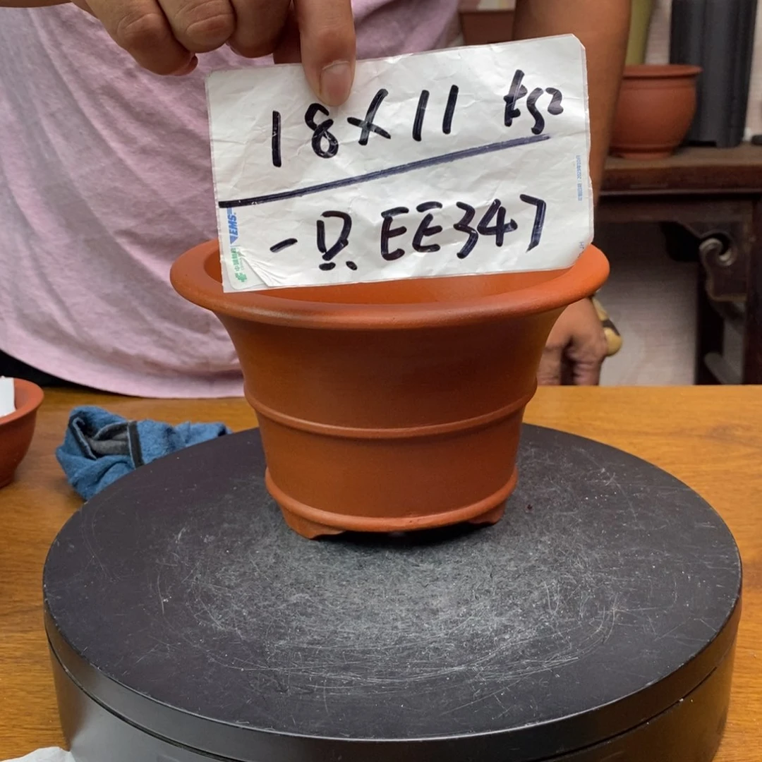 紫砂花盆货号一只EE347