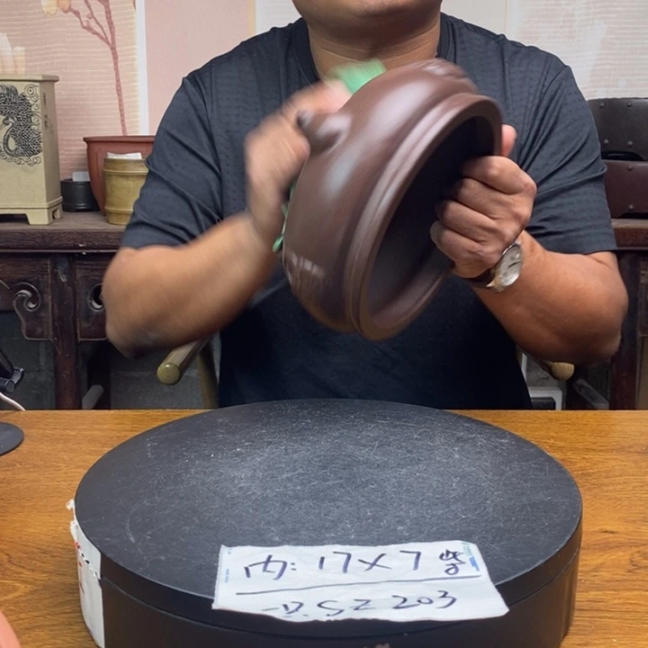 紫砂花盆货号一只SZ203