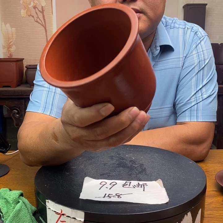 紫砂花盆货号一只G01