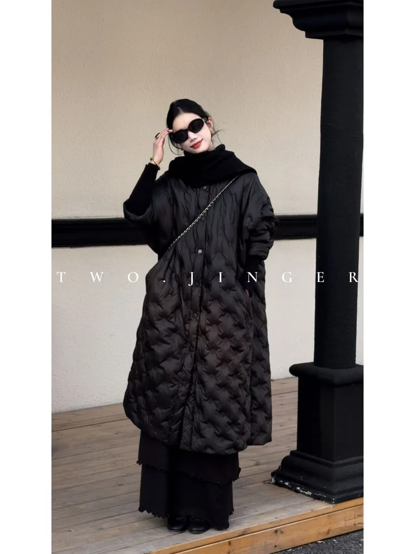 二静子 极简约静奢（欧洲站）国标90白鸭绒羽绒服 HG11855