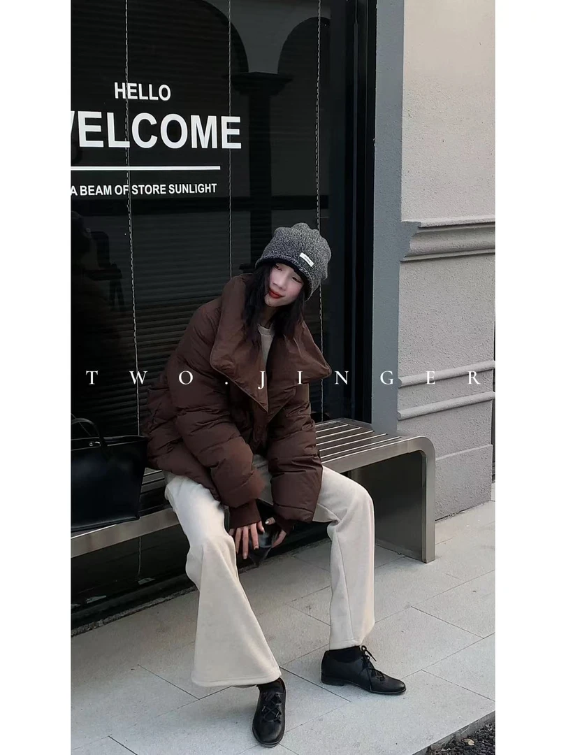 二静子 极简约静奢（喜马拉雅），全包边羽绒服HG10089