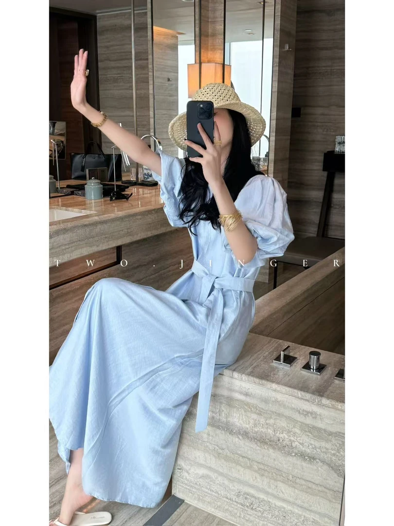 二静子 极简约（夏天的风）不负众望终有期，思慕已久的长裙9981