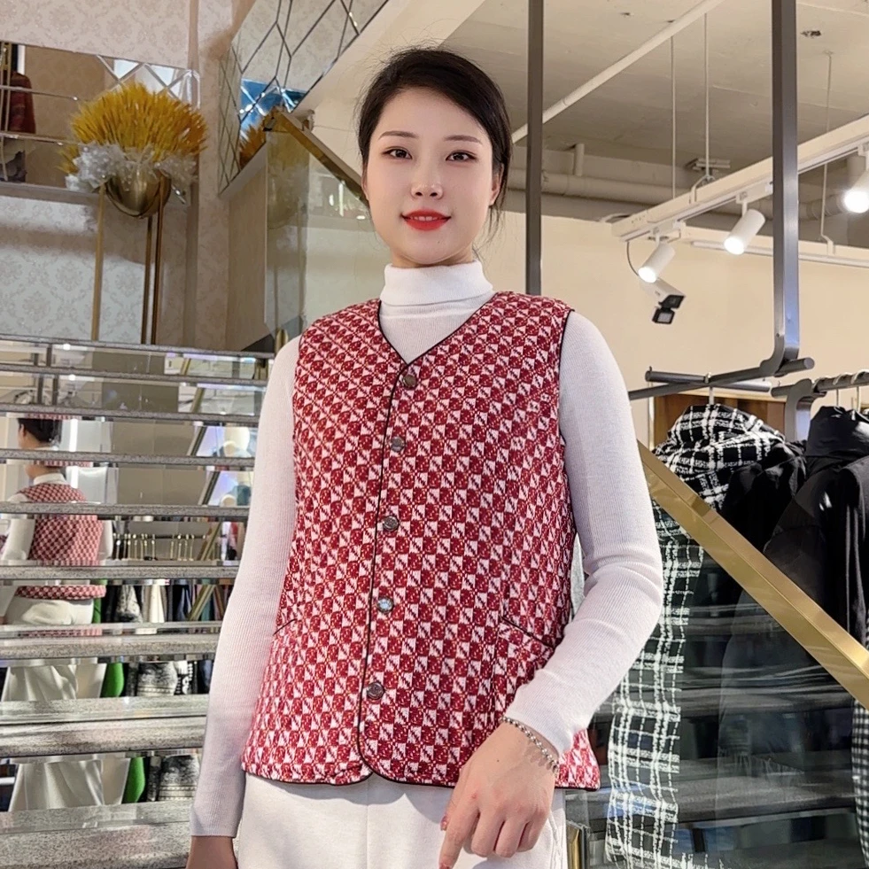 【羊毛马夹】春冬保暖舒适优雅时尚休闲百搭女士羊毛马甲