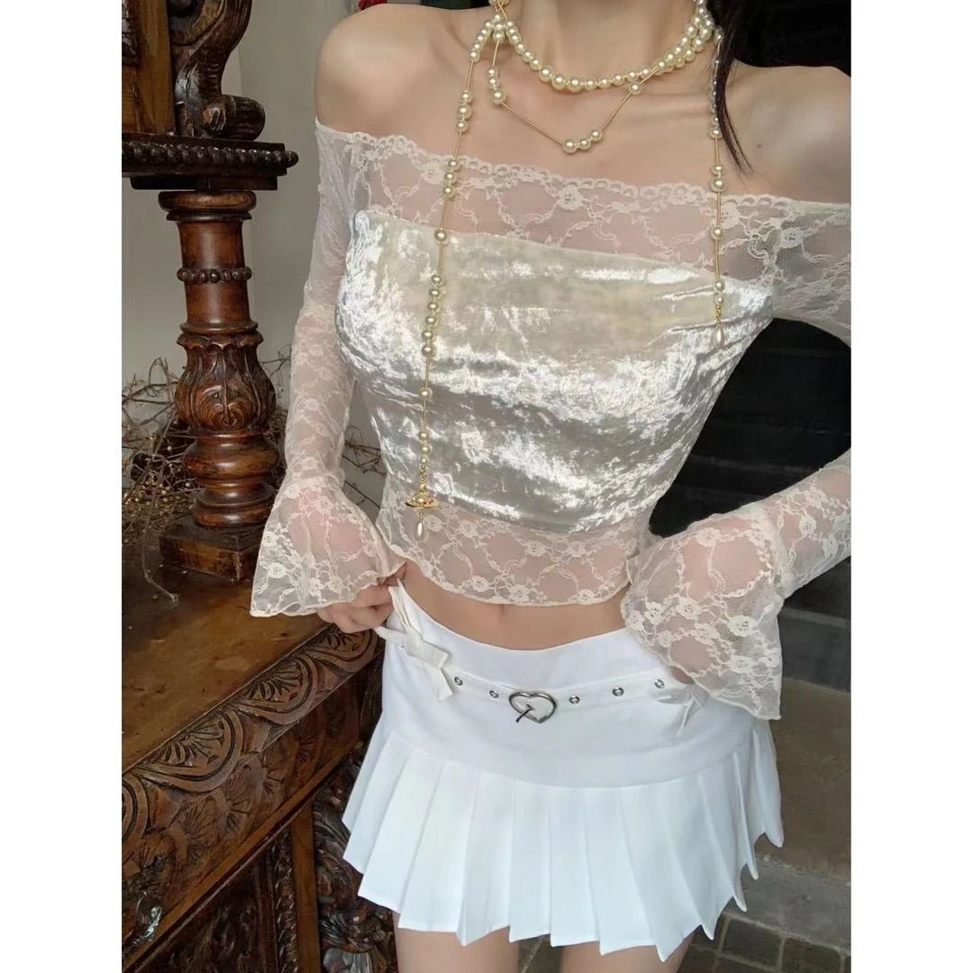 甜梨呆呆Limerance冰萃伏特加 辣妹上衣+百褶裙纯欲