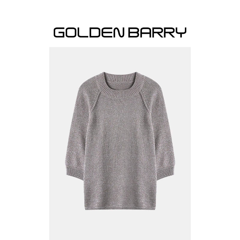 GOLDENBARRY 246418圆领纱线针织毛衫
