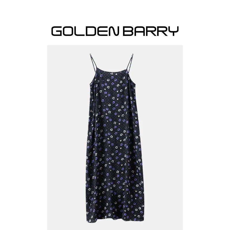 GOLDENBARRY|303059碎花吊带连衣裙