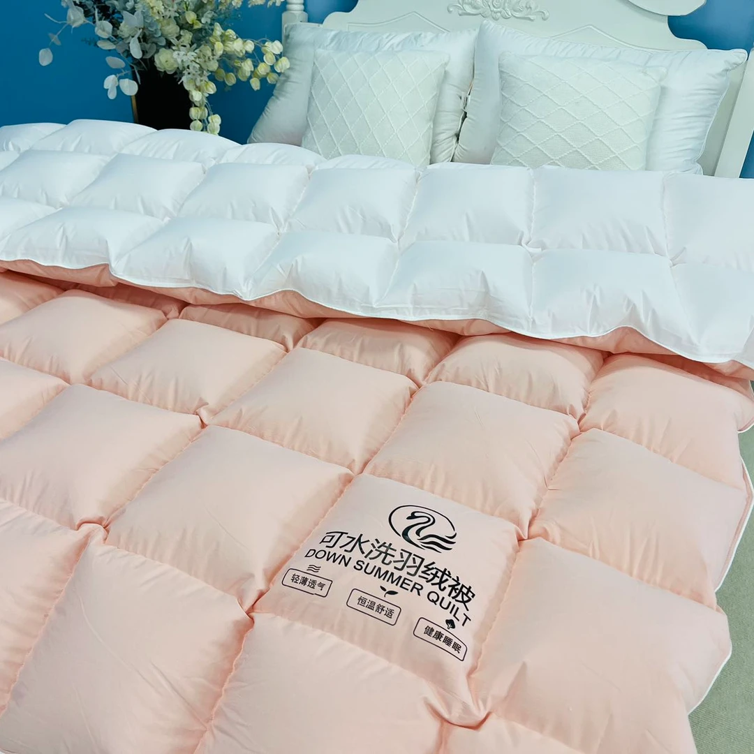 亲羽棉面料 轻薄款夏凉被 高档羽绒被 鹅绒被 柔软亲肤舒适透气