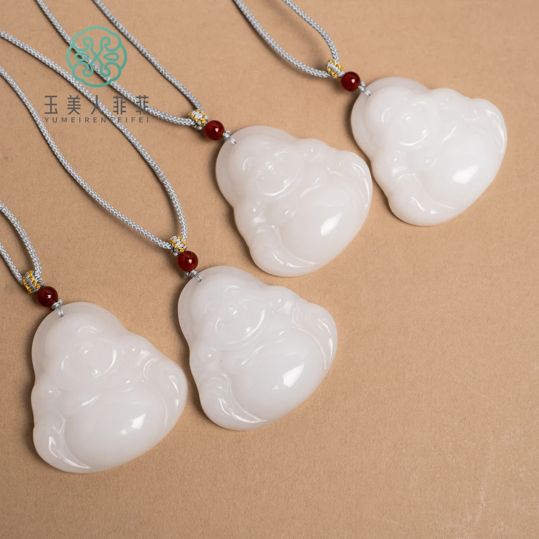玉美人菲菲#金丝玉佛公吊坠约47*50mm-多样性发一