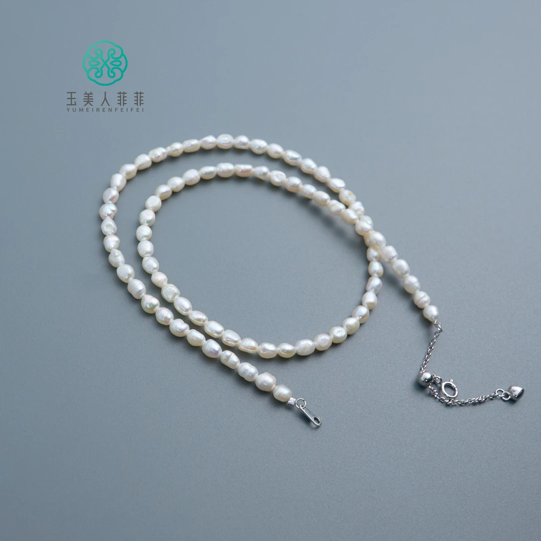 【春日珠宝】菲菲珠宝好*S925珍珠项链约3+mm