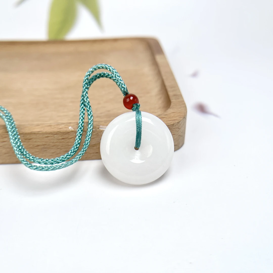 菲菲珠宝好*金丝玉平安扣吊坠