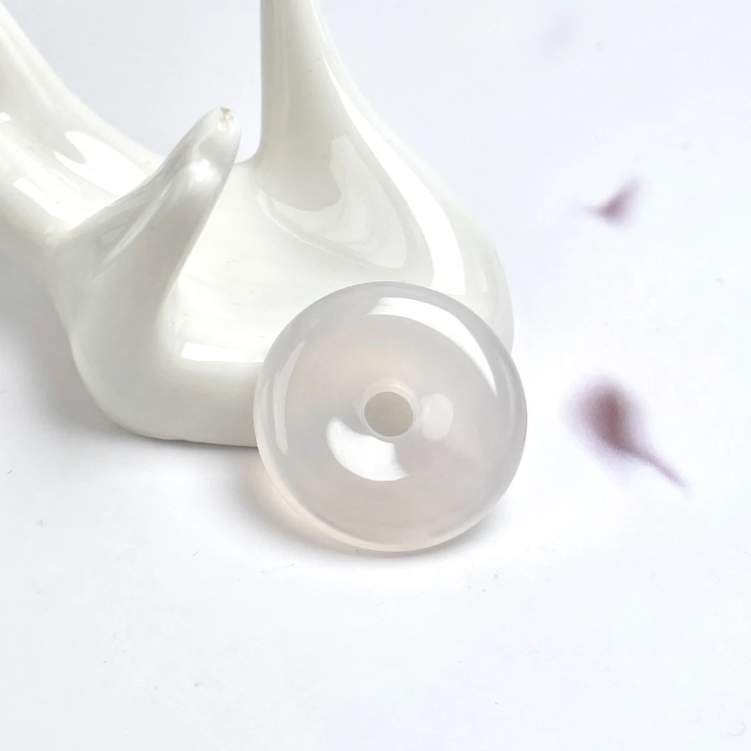 玉美人菲菲~45966玛瑙平安扣约25mm吊坠