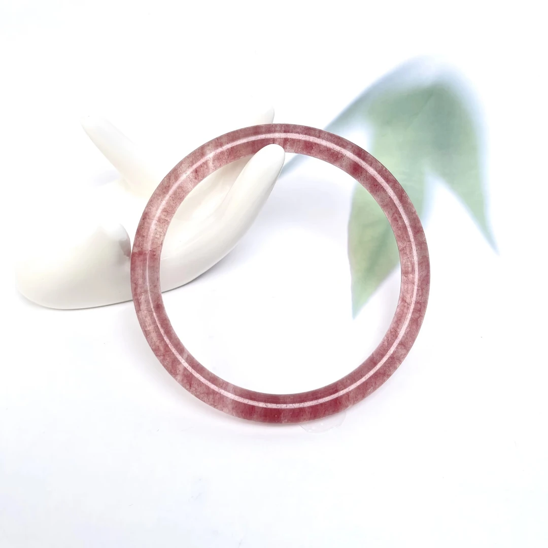 玉美人菲菲-88191草莓晶手镯-美人条宽条