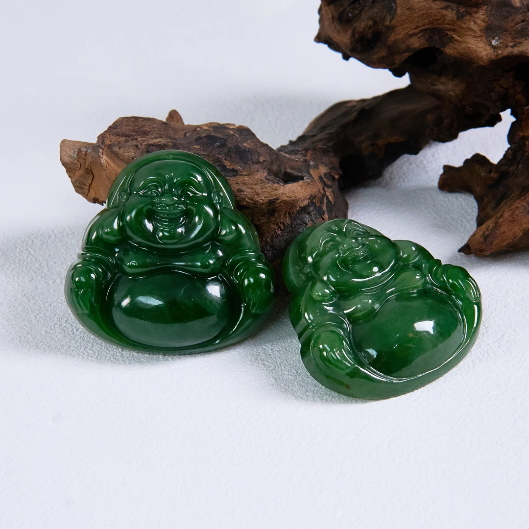 【春日珠宝】菲菲珠宝好*碧玉佛公吊坠约50*50mm*多样性发一