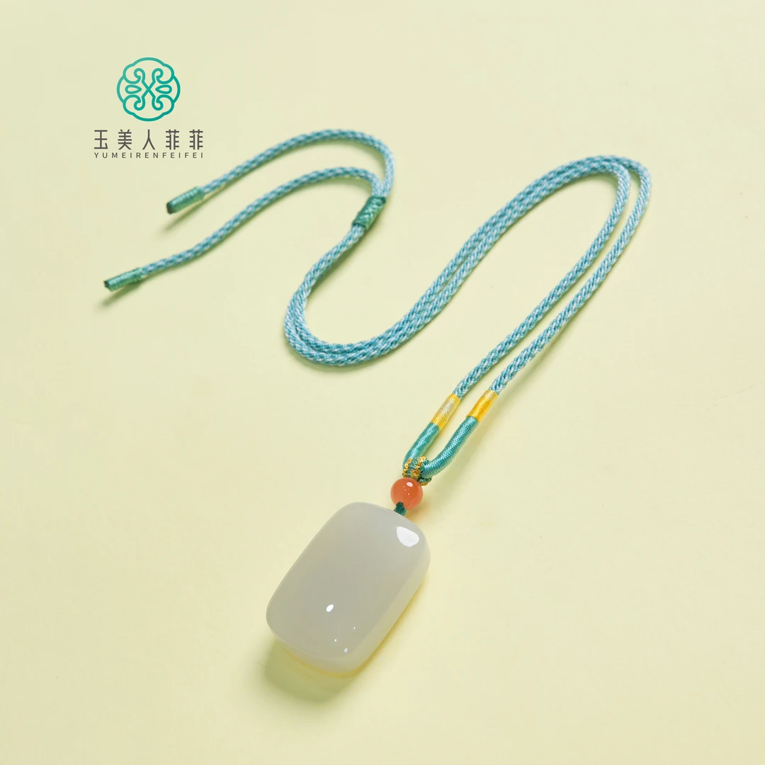 【春日珠宝】菲菲珠宝好*和田玉无事牌吊坠约33*21mm