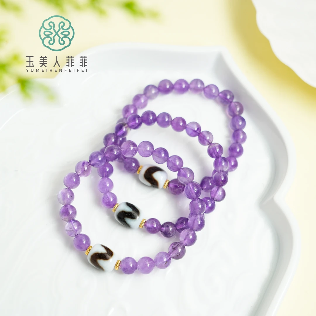 【春日珠宝】菲菲珠宝好^水晶单圈约8mm手串-多样性发一