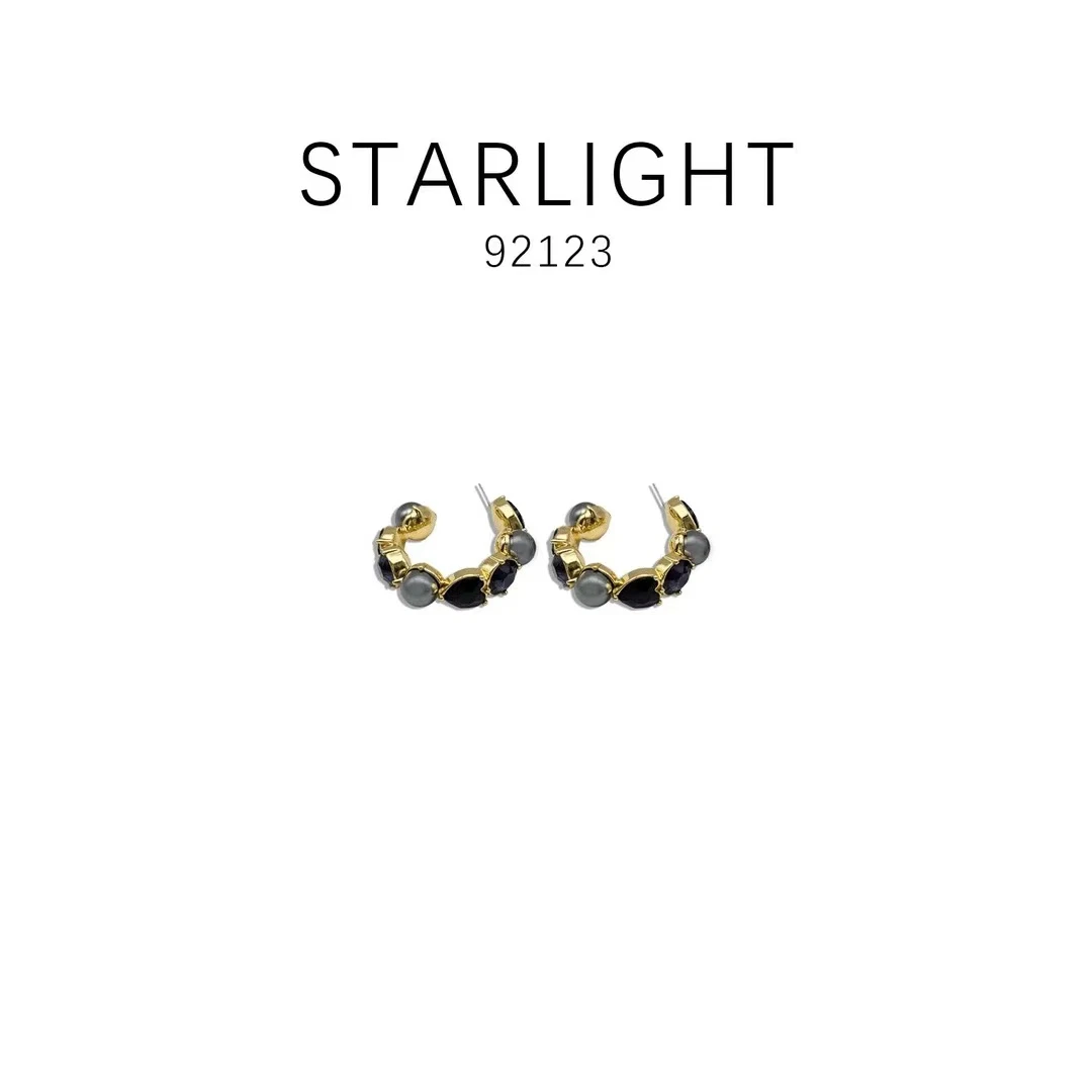 铜合金耳饰 中古风设计款轻奢气质耳饰~92123