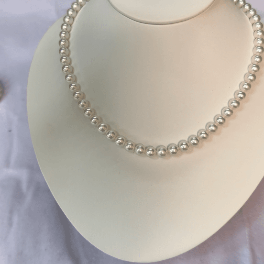 【闪购商品】淡水珍珠项链银S925镶嵌