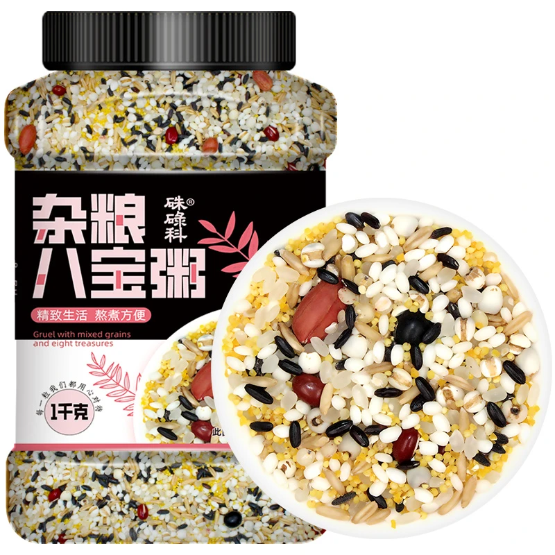 硃碌科八宝粥1kg罐装大米燕麦糯米花生红豆五谷杂粮粥腊八粥原料