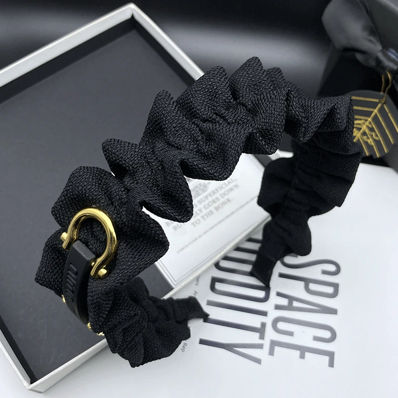 新款褶皱发箍百搭头饰发卡发饰头箍轻奢高档高颅顶时尚气质成人