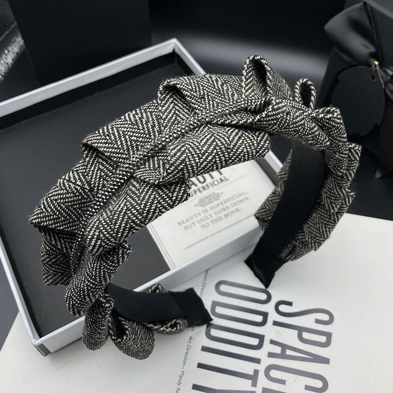 新款轻奢高档发箍百搭头饰发卡发饰简约头箍气质气质复古韩版外出