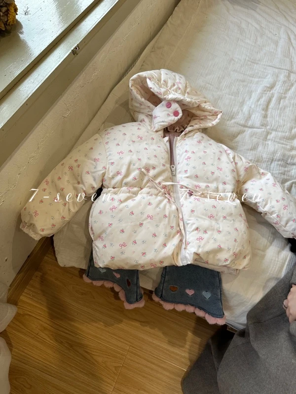 7-Seven+碎花羽绒服-韩版冬季时尚保暖儿童