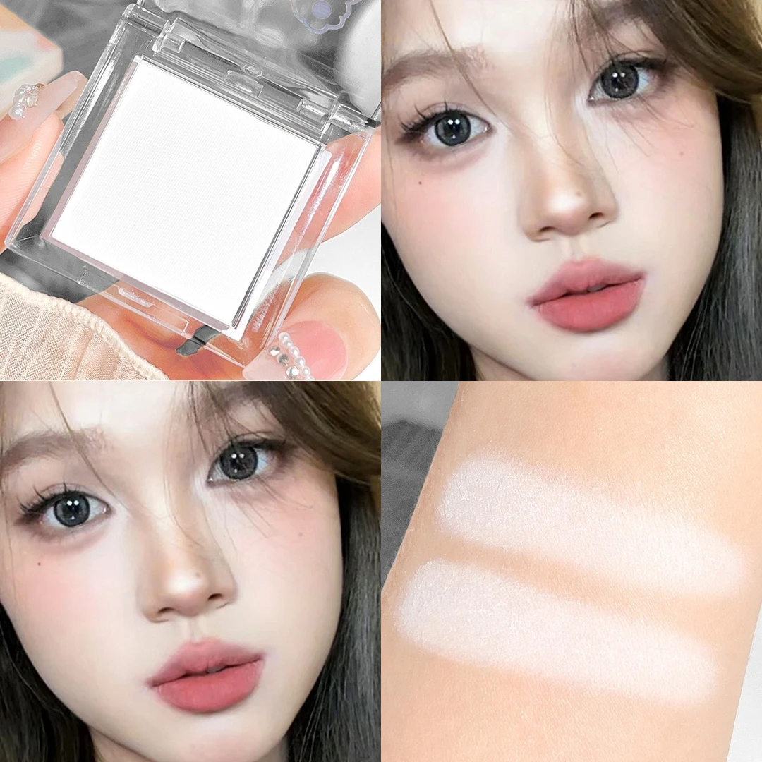 爆款大抓猫哑光学生平价高光膏化妆品单色哑光高光眼影修容一体盘