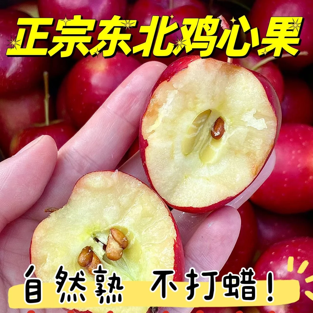 正宗东北鸡心果新鲜脆甜海棠果现摘现发沙果苹果孕妇应季水果5斤